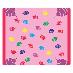 Cupcakes Food Dessert Celebration Double Sided Flano Blanket (small) 