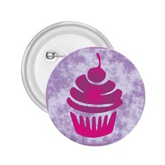 Cupcake Food Purple Dessert Baked 2.25  Buttons