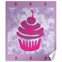 Cupcake Food Purple Dessert Baked Canvas 20  x 24 