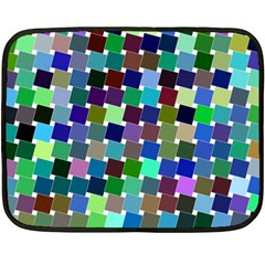 Geometric Background Colorful Double Sided Fleece Blanket (mini)  by HermanTelo