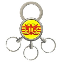 War Flag Of South Vietnam 3-ring Key Chain by abbeyz71