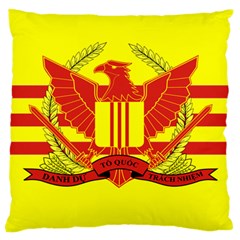 War Flag Of South Vietnam Large Cushion Case (two Sides) by abbeyz71