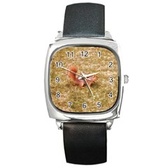 Squirrel Square Metal Watch by Riverwoman