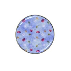 Ladybug Blue Nature Hat Clip Ball Marker (4 Pack) by HermanTelo