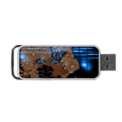 Landscape Woman Magic Evening Portable Usb Flash (two Sides) by HermanTelo