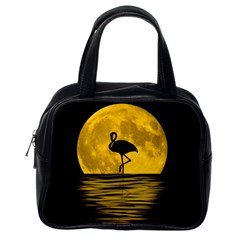 Moon Reflection Flamenco Animal Classic Handbag (one Side) by HermanTelo