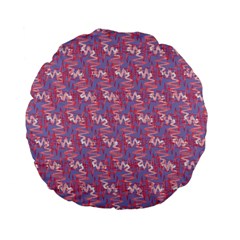 Pattern Abstract Squiggles Gliftex Standard 15  Premium Flano Round Cushions
