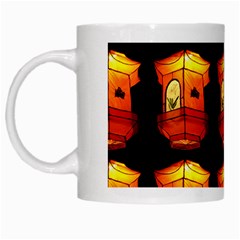 Paper Lantern Chinese Celebration White Mugs