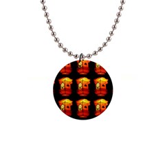 Paper Lantern Chinese Celebration 1  Button Necklace by HermanTelo