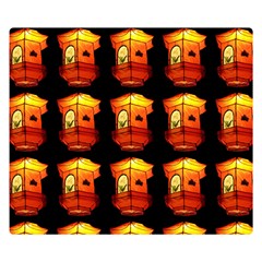 Paper Lantern Chinese Celebration Double Sided Flano Blanket (small)  by HermanTelo