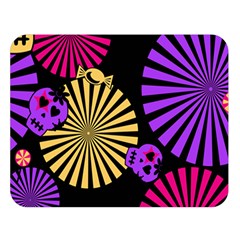 Seamless Halloween Day Dead Double Sided Flano Blanket (large) 