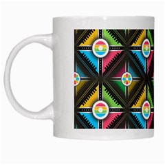 Pattern Pastels Background White Mugs