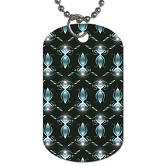 Seamless Pattern Background Black Dog Tag (Two Sides)