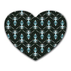 Seamless Pattern Background Black Heart Mousepads