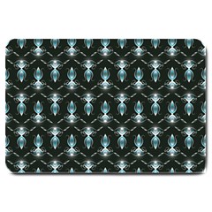 Seamless Pattern Background Black Large Doormat 