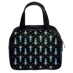 Seamless Pattern Background Black Classic Handbag (Two Sides)