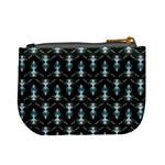 Seamless Pattern Background Black Mini Coin Purse Back