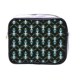 Seamless Pattern Background Black Mini Toiletries Bag (One Side)