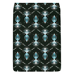Seamless Pattern Background Black Removable Flap Cover (S)