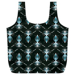Seamless Pattern Background Black Full Print Recycle Bag (XL)