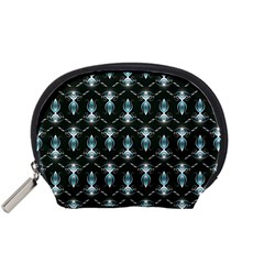 Seamless Pattern Background Black Accessory Pouch (Small)