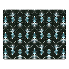 Seamless Pattern Background Black Double Sided Flano Blanket (Large) 
