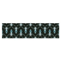 Seamless Pattern Background Black Satin Scarf (Oblong)