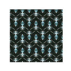 Seamless Pattern Background Black Small Satin Scarf (Square)