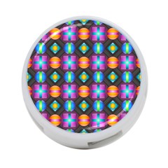 Squares Spheres Backgrounds Texture 4-port Usb Hub (two Sides) by HermanTelo