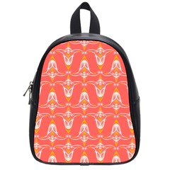 Seamless Pattern Background Red School Bag (small) by HermanTelo