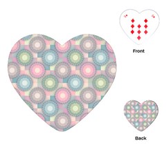 Seamless Pattern Pastels Background Playing Cards (heart) by HermanTelo