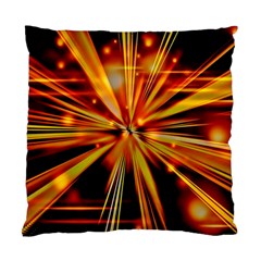 Zoom Effect Explosion Fire Sparks Standard Cushion Case (two Sides) by HermanTelo