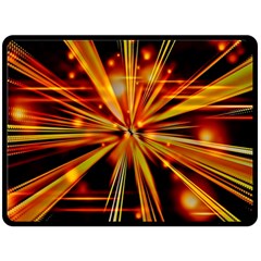 Zoom Effect Explosion Fire Sparks Double Sided Fleece Blanket (large)  by HermanTelo