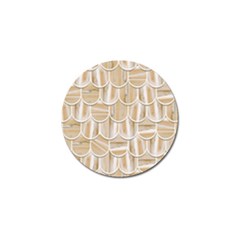 Texture Background Brown Beige Golf Ball Marker by HermanTelo