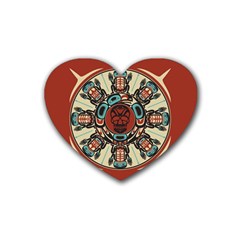 Grateful Dead Pacific Northwest Cover Rubber Coaster (heart) 