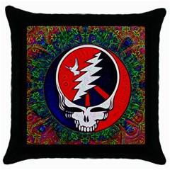 Grateful Dead Throw Pillow Case (black) by Sapixe