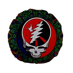 Grateful Dead Standard 15  Premium Flano Round Cushions