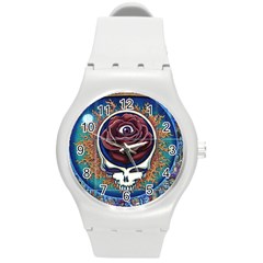 Grateful Dead Ahead Of Their Time Round Plastic Sport Watch (m) by Sapixe