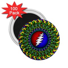 Grateful Dead 2 25  Magnets (100 Pack)  by Sapixe