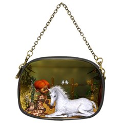Cute Fairy With Unicorn Foal Chain Purse (one Side) by FantasyWorld7