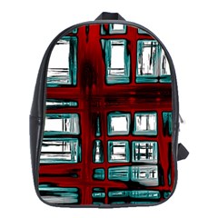Abstract Color Background Form School Bag (xl) by HermanTelo