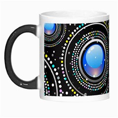 Abstract Glossy Blue Morph Mugs