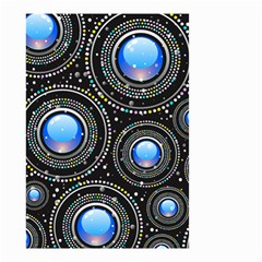 Abstract Glossy Blue Small Garden Flag (two Sides) by HermanTelo