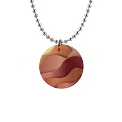 Autumn Copper Gradients 1  Button Necklace