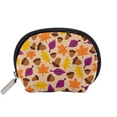 Acorn Leaves Pattern Accessory Pouch (small)