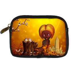 Cute Little Fairy Digital Camera Leather Case by FantasyWorld7