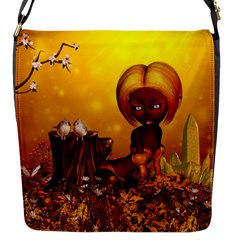 Cute Little Fairy Flap Closure Messenger Bag (s) by FantasyWorld7