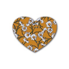 Daisy Heart Coaster (4 Pack)  by BubbSnugg