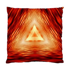 Abstract Orange Triangle Standard Cushion Case (one Side) by HermanTelo