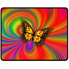 Arrangement Butterfly Double Sided Fleece Blanket (medium)  by HermanTelo